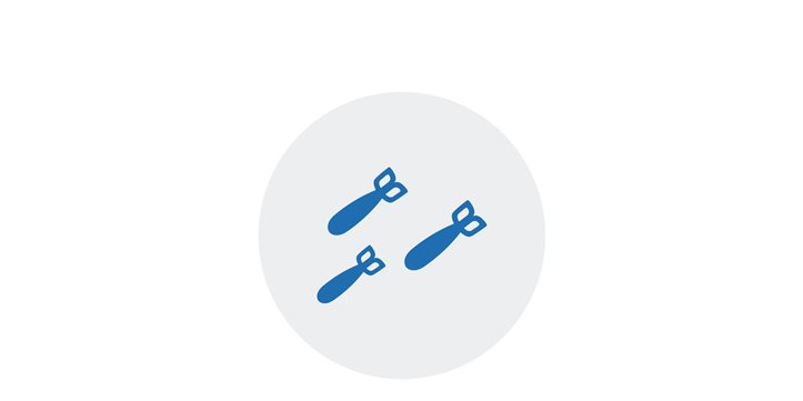 Pictogram cluster bombs Pictogram cluster bombs